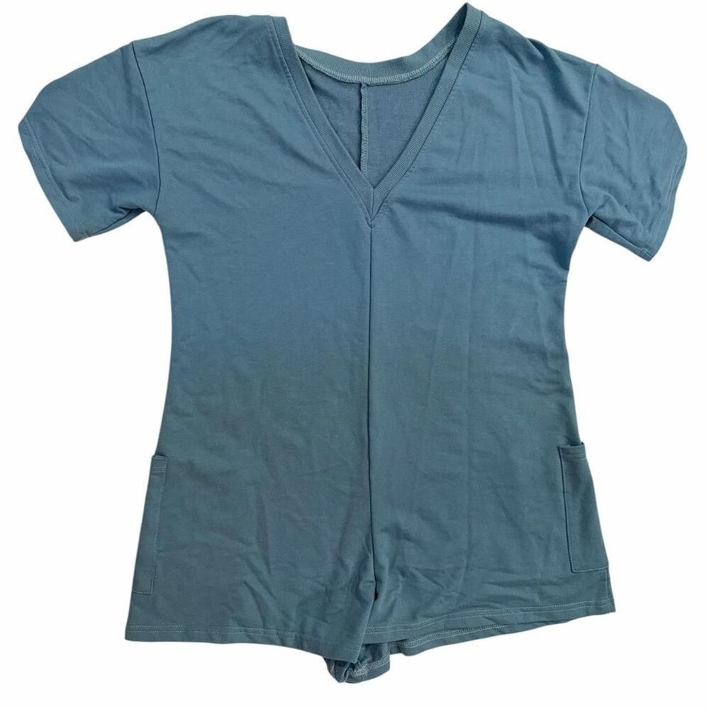 Unbranded Women's Blue and Green Playsuit-romper